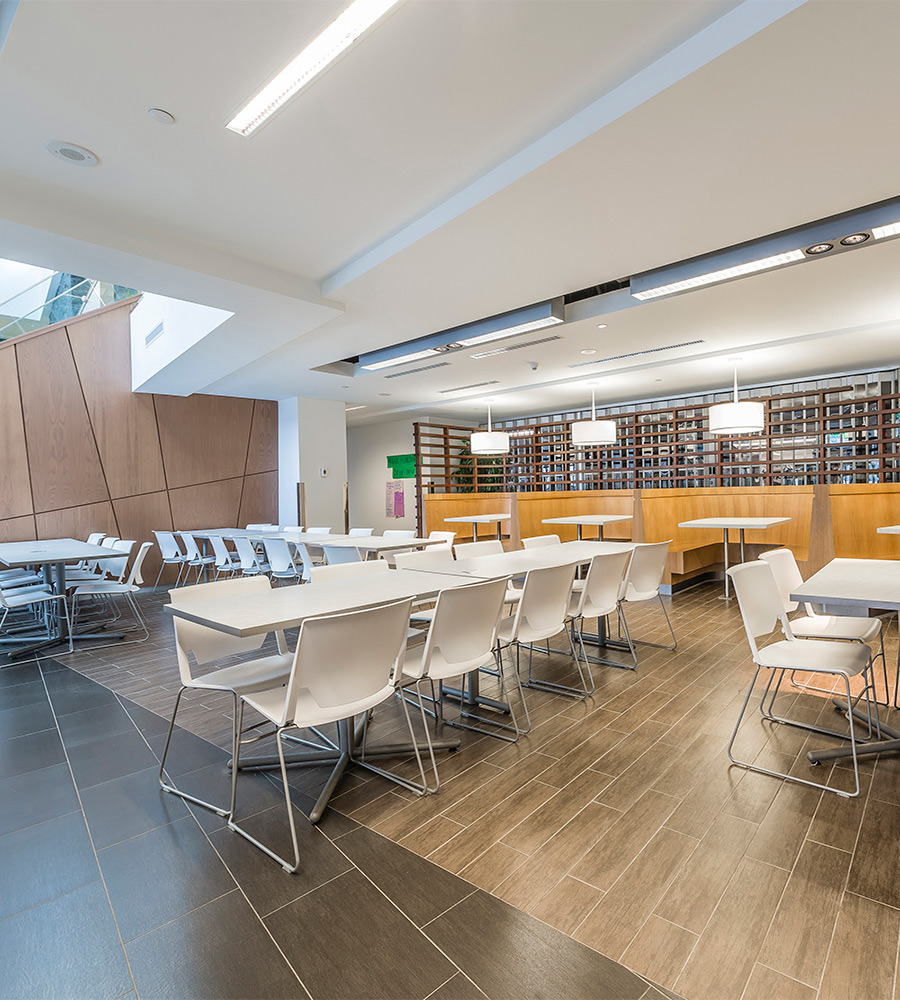 Banquet style dining area in Ontario hall