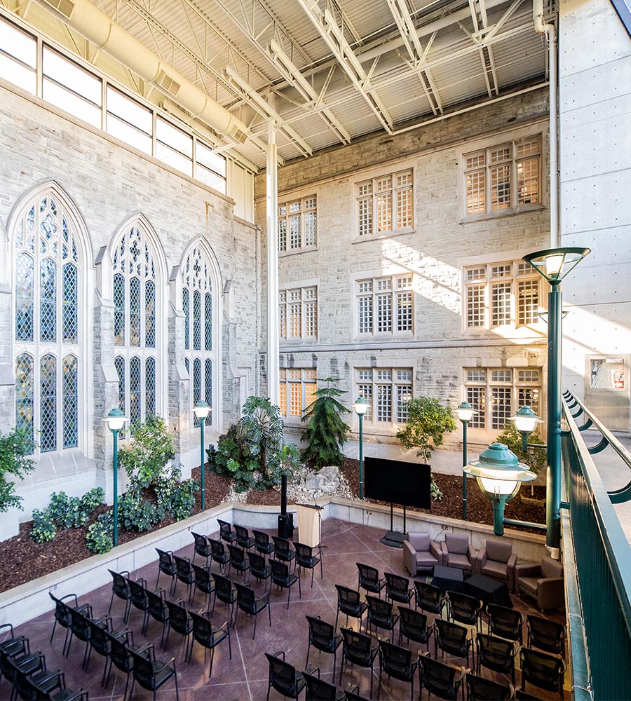 Event seating in IGAB Atrium